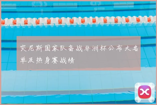 突尼斯国家队备战非洲杯公布大名单及热身赛战绩